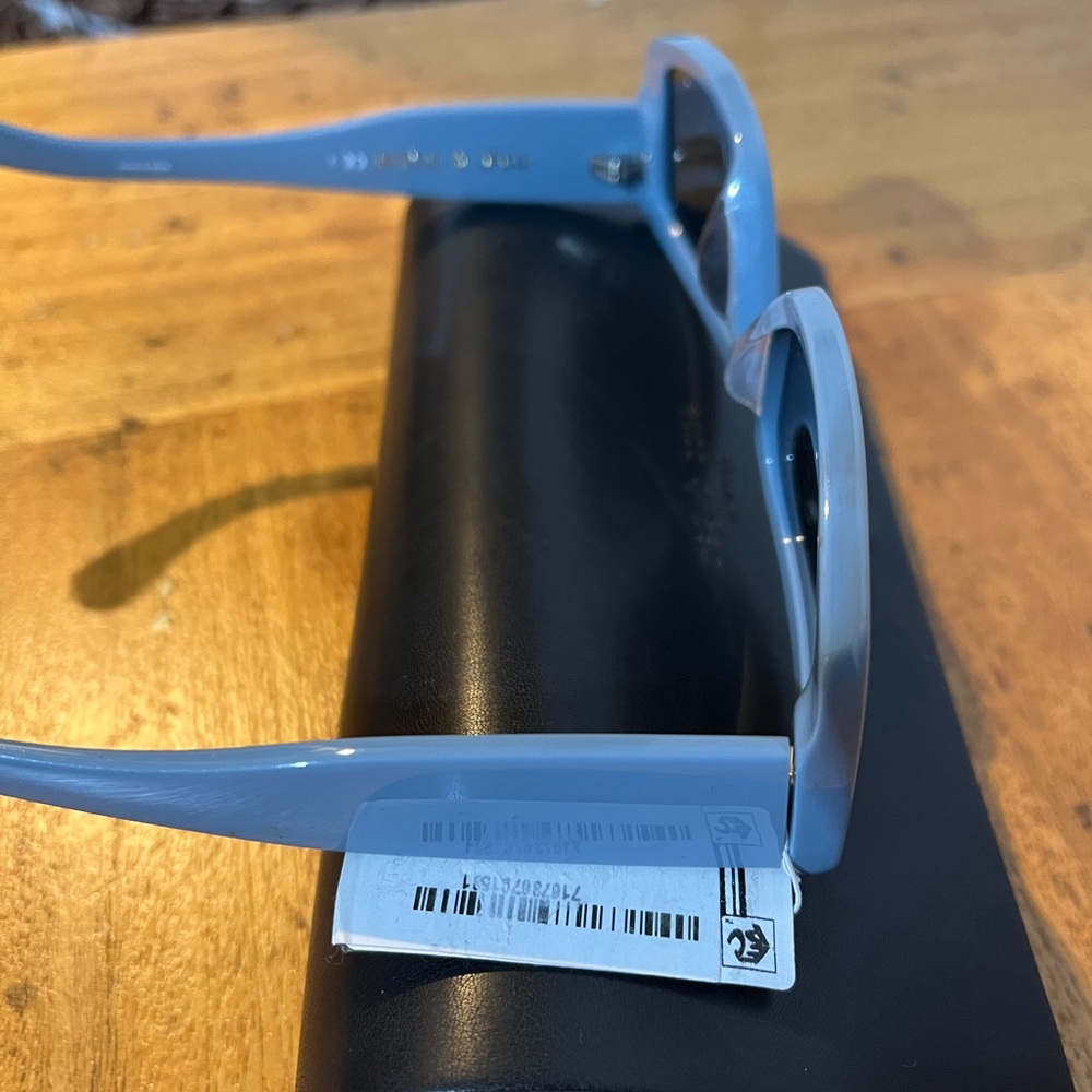 rag & bone Powder Blue Rectangular Sunglasses - Picture 8 of 11
